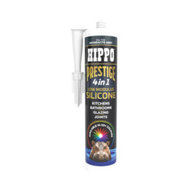 Hippo Prestige 4 in 1 Silicone Sealant - Anthracite