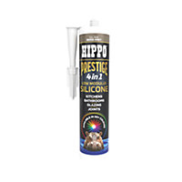 Hippo Prestige 4 in 1 Silicone Sealant - Beige Grey