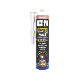 Hippo Prestige 4 in 1 Silicone Sealant - Beige Red