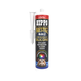 Hippo Prestige 4 in 1 Silicone Sealant - Flame Red