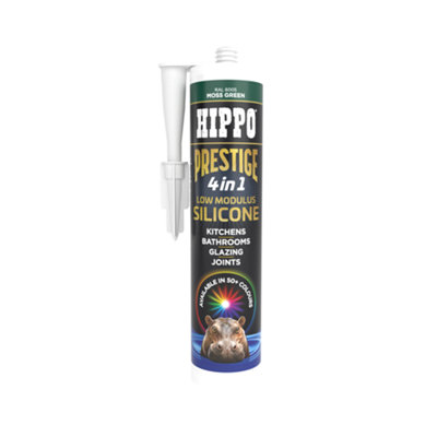 Hippo Prestige 4 in 1 Silicone Sealant - Moss Green