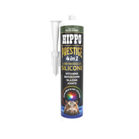 Hippo Prestige 4 in 1 Silicone Sealant - Olive Green