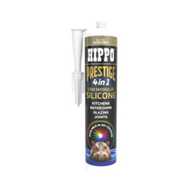 Hippo Prestige 4 in 1 Silicone Sealant - Olive Grey