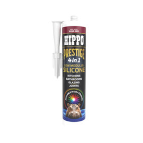 Hippo Prestige 4 in 1 Silicone Sealant - Wine Red