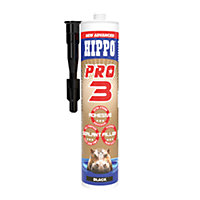 Hippo PRO 3 Adhesive, Sealant & Filler 290ml - Black