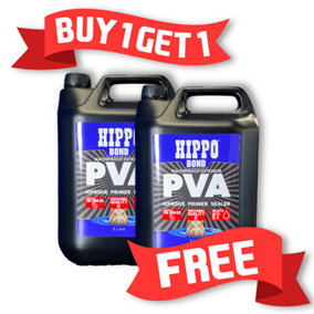 Hippo Waterproof PVA Adhesive, Primer & Sealer - 5L