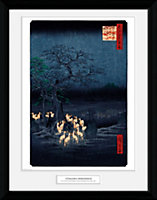 Hiroshige New Years Eve Fox Fires 30 x 40cm Framed Collector Print