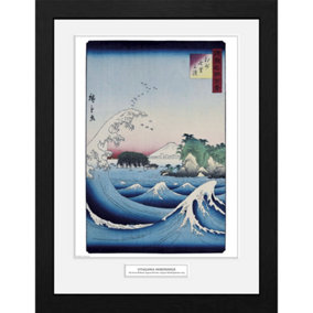 Hiroshige The Seven Ri Beach 30 x 40cm Framed Collector Print