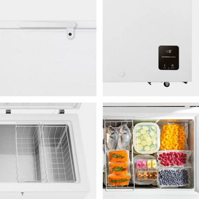 Hisense FC571D4AWLYE 440L Chest Freezer Winter Guard Garage Safe E Rated Large Capacity Freestanding White Freezer
