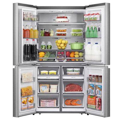 Hisense RQ758N4SASE Pureflat Multi Door Fridge Freezer - 609L, Total No ...