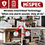 HiSpec Battery Powered Smoke Alarm and Heat Detector Kit: (5 Smoke, 1 Heat, 1 Carbon)