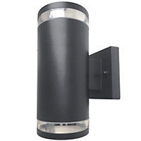 HiSpec Coral Plus Up Down Wall Light - Anthracite Grey - Single