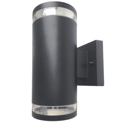 HiSpec Coral Plus Up Down Wall Light - Anthracite Grey - Single