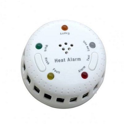 HISPEC HSA/BH Mains Powered Heat Alarm With Back-Up Battery