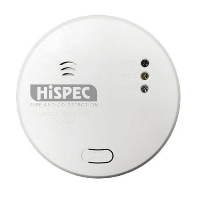HiSpec Mains Powered Carbon Monoxide Detector with 9V Battery Backup Price Comparisons | Compare The Build