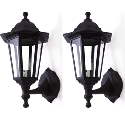 HiSpec Outdoor Full Lantern Wall Light - Twin Pack | DIY At B&Q