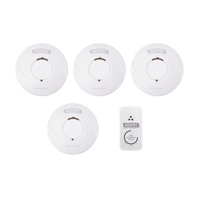 Hispec Wireless Interlink 3 x Smoke, Heat & Carbon Monoxide Lithium Battery