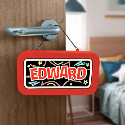 History & Heraldry Light Up Neon Name Sign - Edward