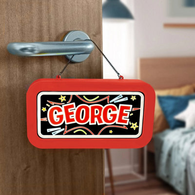 History & Heraldry Light Up Neon Name Sign - George