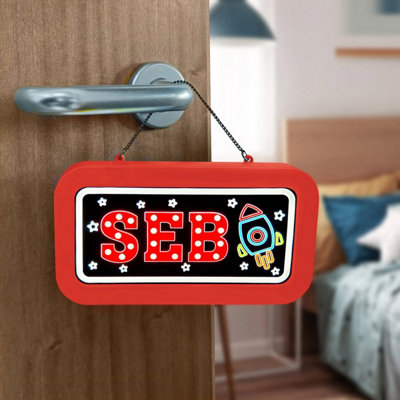 History & Heraldry Light Up Neon Name Sign - Seb