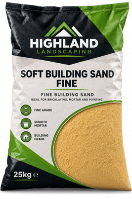 HL Soft Building Sand 25kg, Bagged Building Material