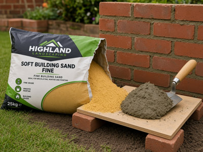 HL Soft Building Sand 25kg, Bagged Building Material