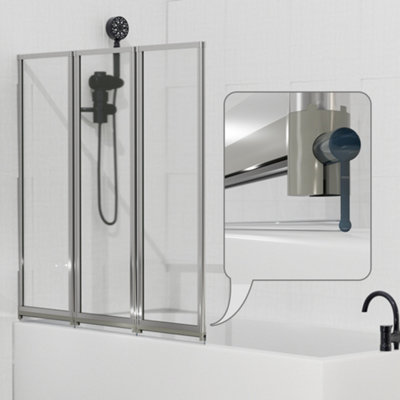 HNNHOME Transparent Folding Glass Bath Shower Screen Door Seal Strip 1 ...