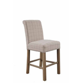 HO Chair - Wool - L49 x W58 x H110 cm - Check Natural