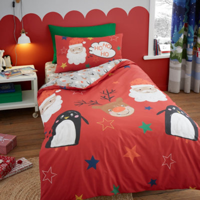 Ho Ho Ho Festive Print Duvet Cover Set