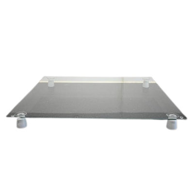 Hob Cover Plate Tempered Glass Worktop Saver with 4X Feets 60x52 at B&Q