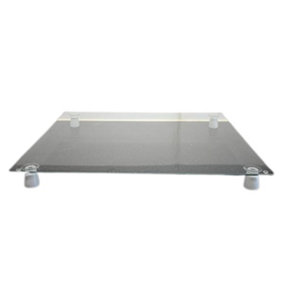 Hob Cover Plate Tempered Glass Worktop Saver with 4X Feets 60x52