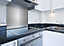 Hob Splashback 600x750mmx0.9mm Stainless Steel - Kitchen Cooker Splashback for high temperature areas - Offer includes adhesive