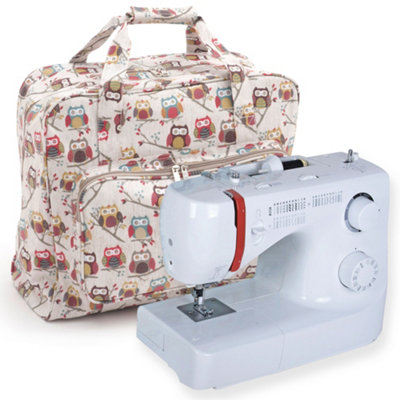 Hobby Gift Sewing Machine Bag - Matt PVC Coated Cotton 44 x 38 x 20cm