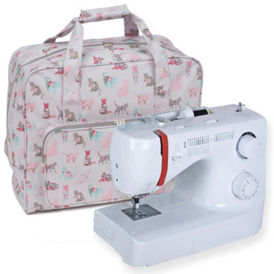 Hobby Gift Sewing Machine Bag - Matt PVC Coated Cotton 44 x 38 x 20cm