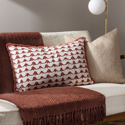 Hoem Avery Geometric 100% Cotton Polyester Filled Cushion