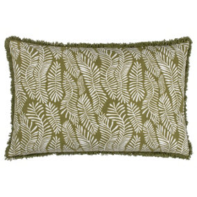 Hoem Frond Abstract 100% Cotton Cushion Cover
