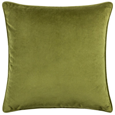 Hoem Malans Cut Velvet Piped Feather Filled Cushion