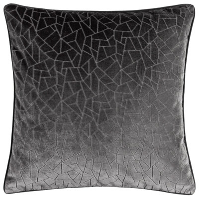 Hoem Malans Cut Velvet Piped Feather Filled Cushion