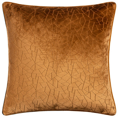 Hoem Malans Cut Velvet Piped Feather Rich Cushion