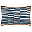 Hoem Piper Abstract 100% Cotton Piped Polyester Filled Cushion