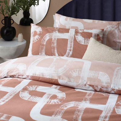 Hoem Tuba Abstract Cotton Rich Reversible Duvet Cover Set