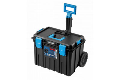 Hogert 4 in 1 Tool Box Set Trolley on Wheels with Handle