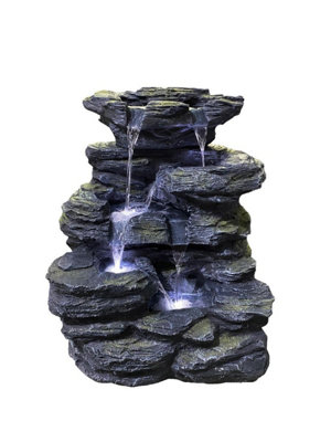 Hokah Fals Rock Effect Solar Water Feature