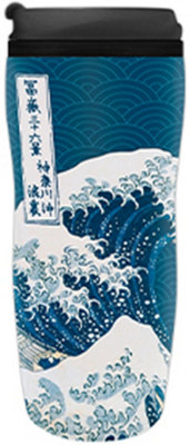 Hokusai Great Wave 355ml Plastic Travel Mug