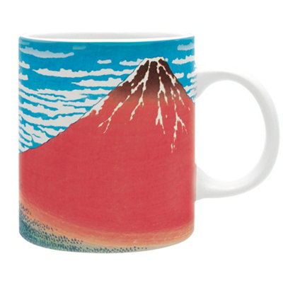 Hokusai Red Fuji 320ml Ceramic Mug