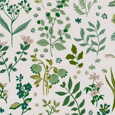 Holcombe Floral Creme Wallpaper