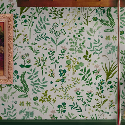 Holcombe Floral Creme Wallpaper