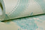 Holden Cream Teal Green Blue Mix Regent Damask Textured Feature Wallpaper 65021