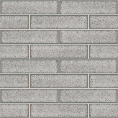 Holden Decor Celadon Gloss Tile Grey Wallpaper