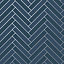 Holden Decor Cerros Tile Navy Tile Effect Blown Wallpaper